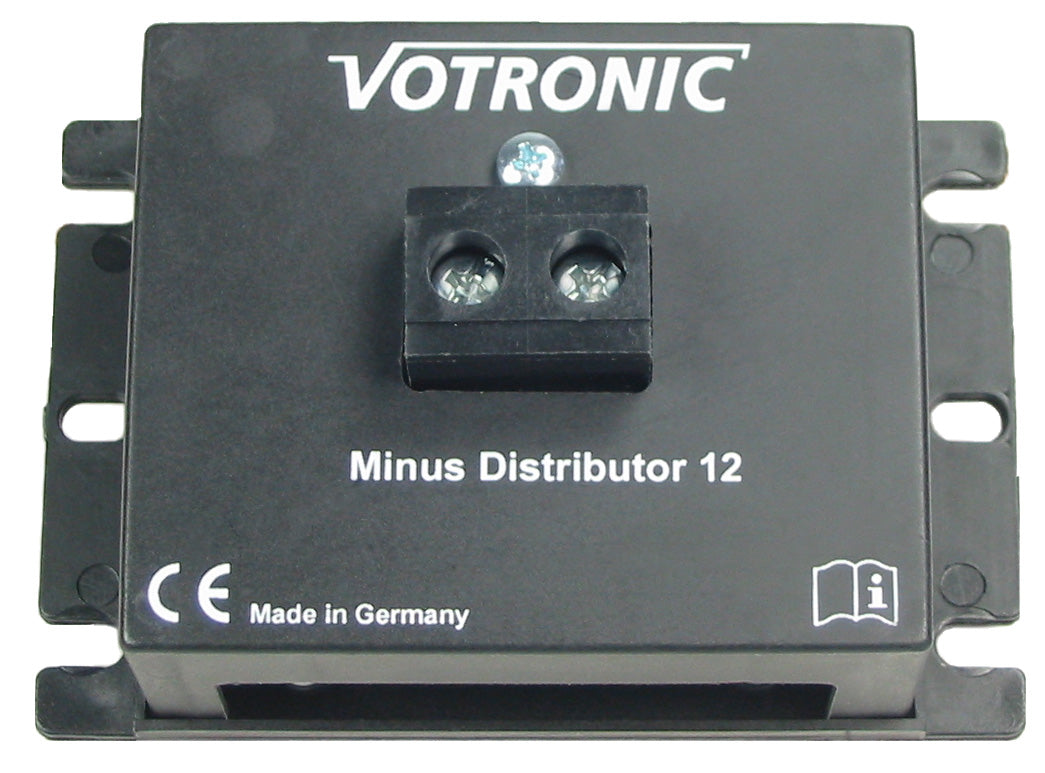 Minus-Distributor 1 strømfordeler 60x90x38 mm Votronic for sikker strømfordeling