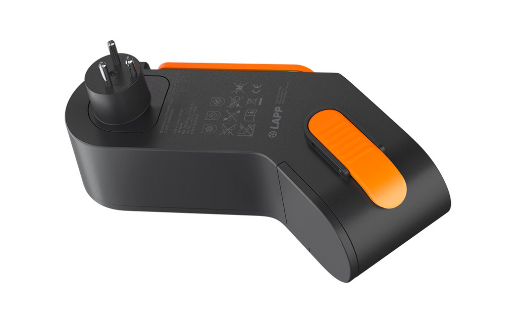 Mobility Dock Danmark montert på dansk stikkontakt