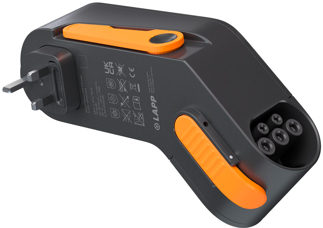 Mobil elbillader Mobility Dock UK Type 2 1-fase 10 A 2,3 kW - LAPP forfra