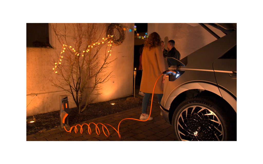 Mobil elbillader type 2 mode 2, 1-fase 10A 2,3 kW - LAPP detalj av kontrollpanel