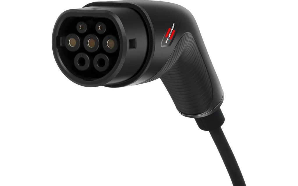 Mobil EV-lader Typ 2 CEE 11 kW 8 m kabel med display bakside