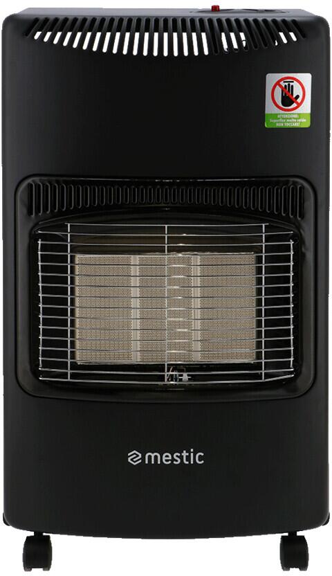 Mobil gassvarmeovn MRK-100 4,2 kW, 50 mbar, svart forfra