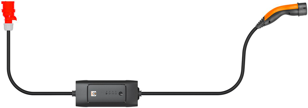 Mobil ladestasjon Typ 2 CEE 3-fase 11 kW 6 m kabel - Lapp forfra