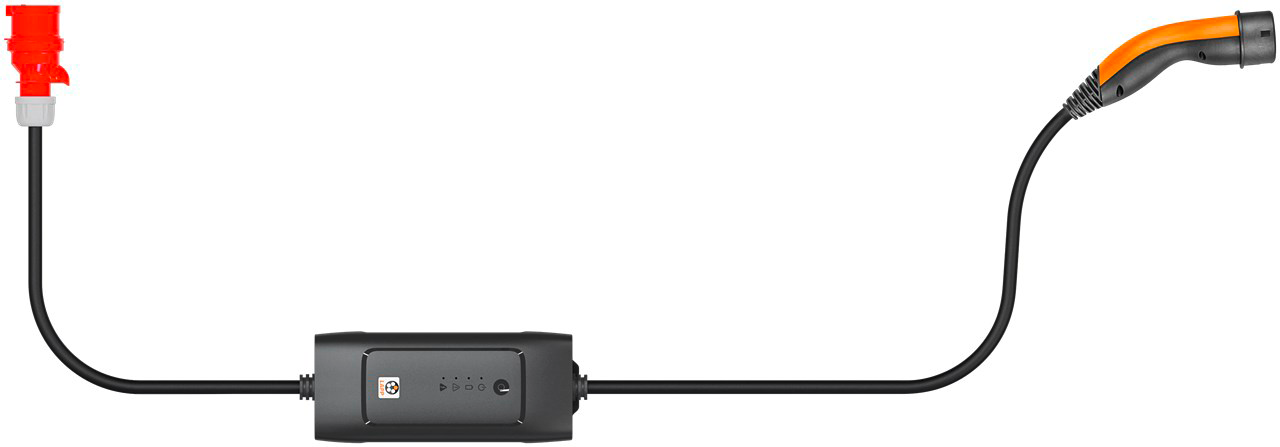 Mobil ladestasjon Typ 2 CEE 3-fase 11 kW 6 m kabel - Lapp forfra