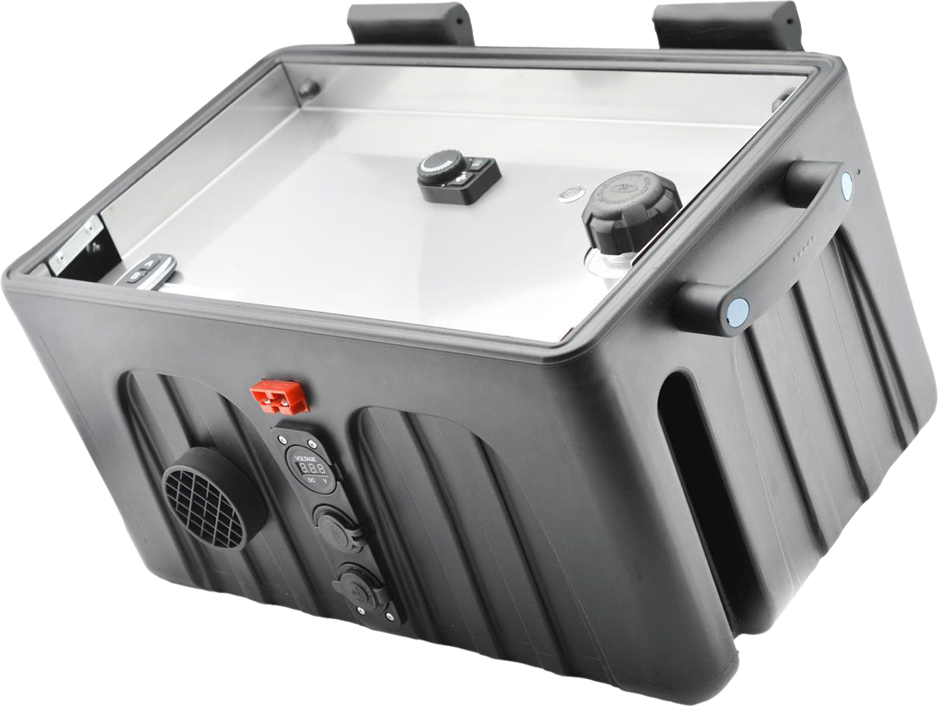 Mobil takteltvarmer med LiFePO4-batteri 17 kg 40 l forfra