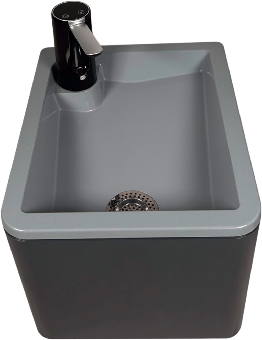 Mobilt servant Splash S 4,5 liter antrasitt USB-C - Trelino forfra