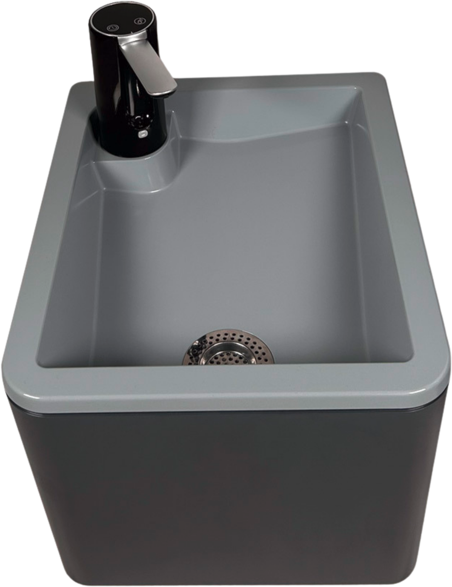 Mobilt servant Splash S 4,5 liter antrasitt USB-C - Trelino forfra