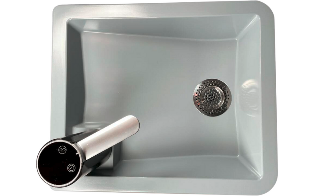 Mobilt servant Splash S 4,5 liter antrasitt USB-C - Trelino fra bakside