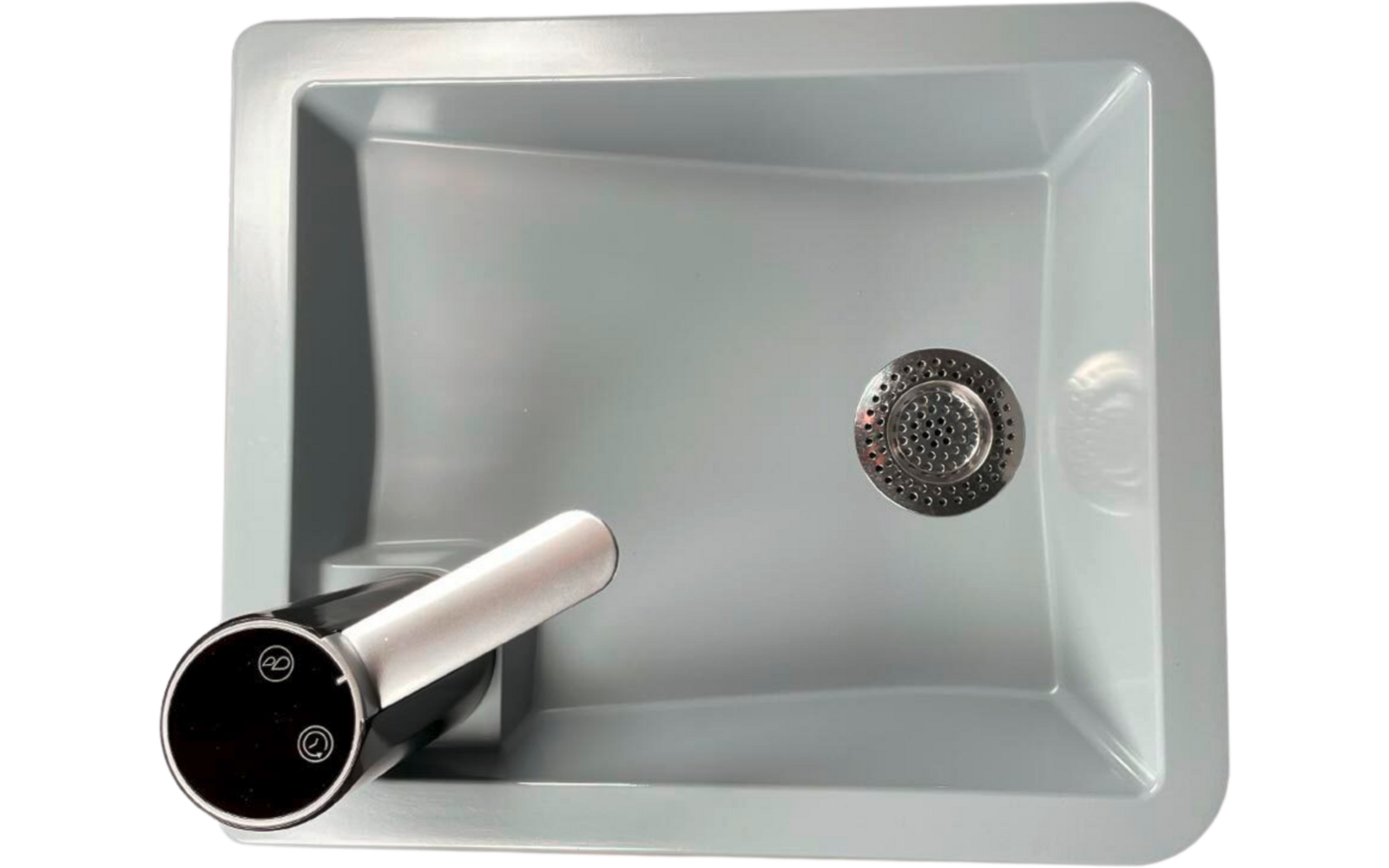 Mobilt servant Splash S 4,5 liter antrasitt USB-C - Trelino fra bakside
