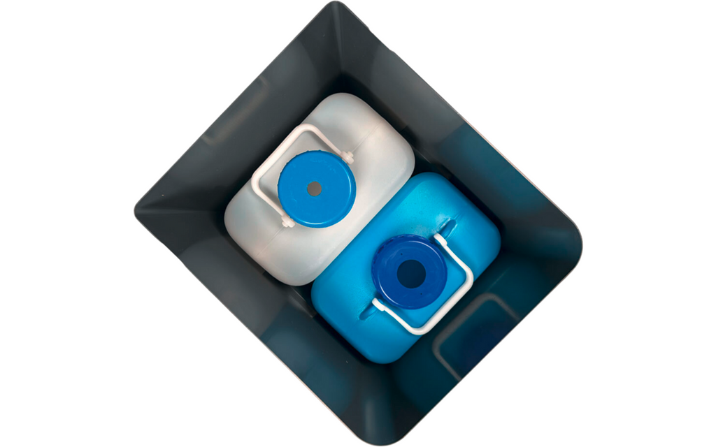 Mobilt servant Splash S 4,5 liter antrasitt USB-C - Trelino med kanistere