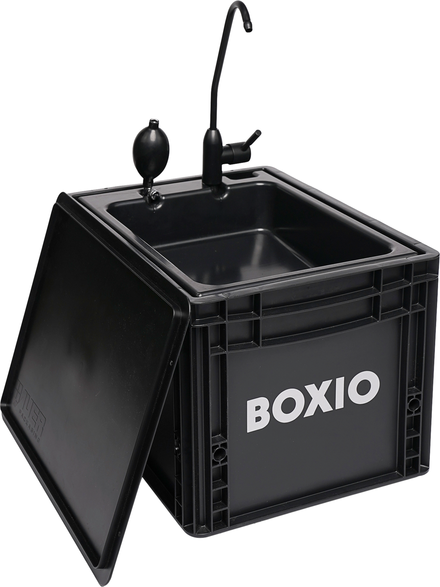 Mobilt servant Wash 40x30x28 cm med 5 l vanntank Boxio forfra