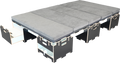 Modulær campingboks-sett Base Black M 120x200 cm forfra