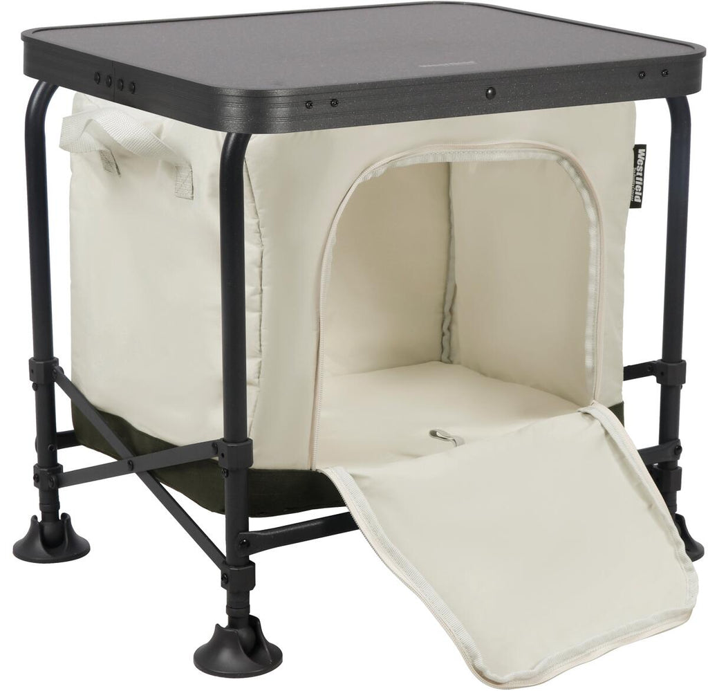 Modulor sammenleggbart campingskap beige bakside