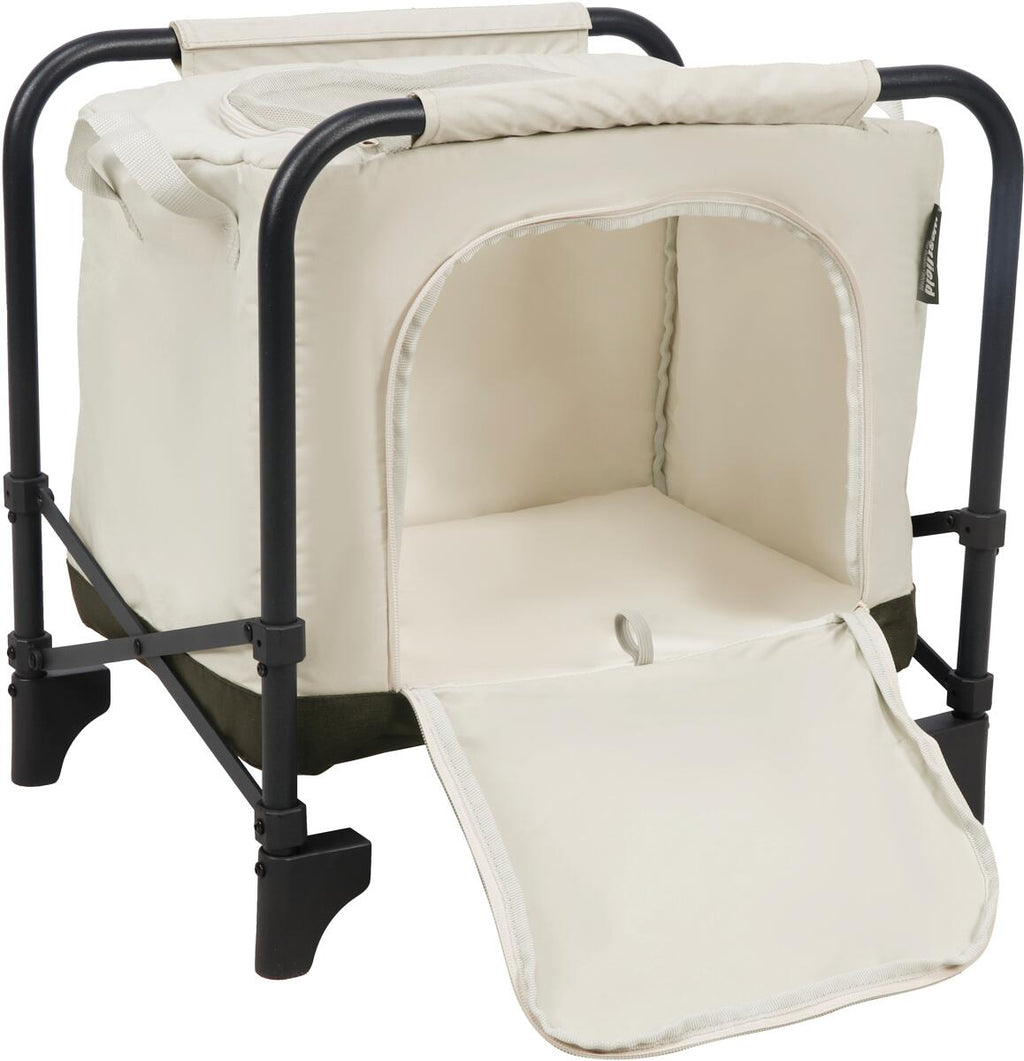 Detalj av Modulor sammenleggbart campingskap beige