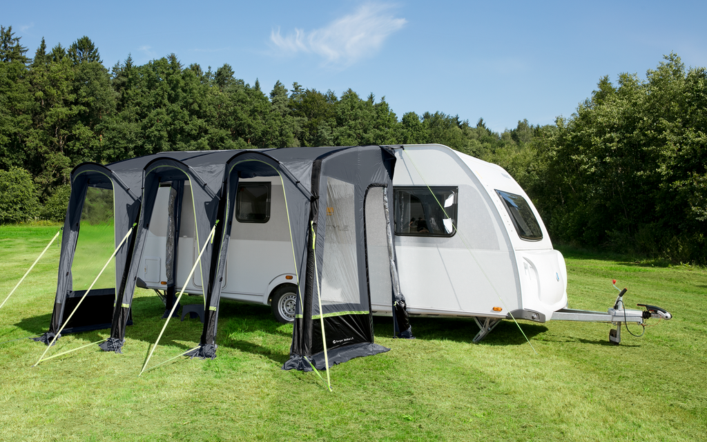 Molina Air Deluxe II oppblåsbart reisefortelt med medfølgende utstyr