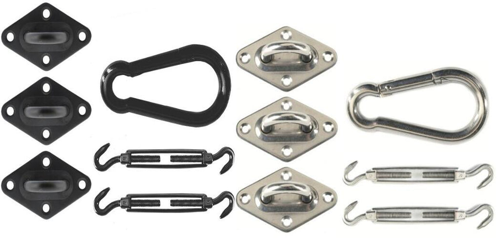 Monteringssett for trekantet solseil 0,56 kg fra Livin' Outdoor forfra
