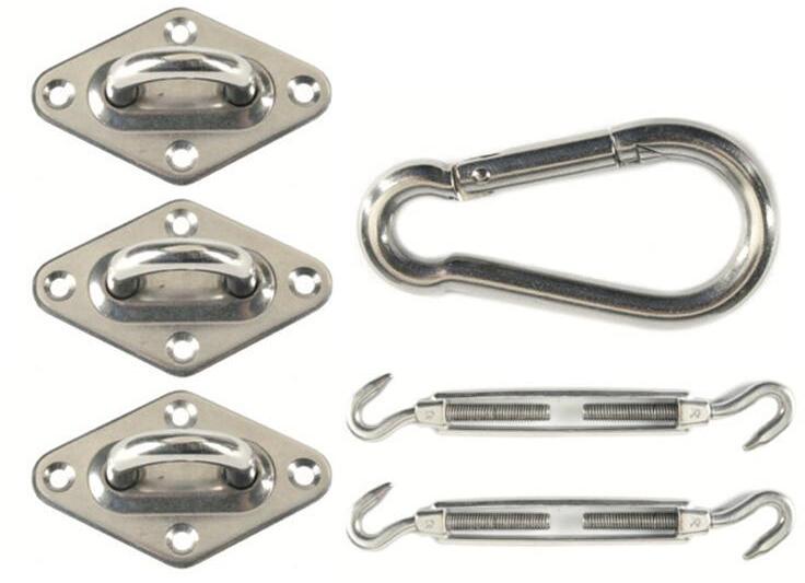 Bakside av monteringssett for trekantet solseil 0,56 kg Livin' Outdoor