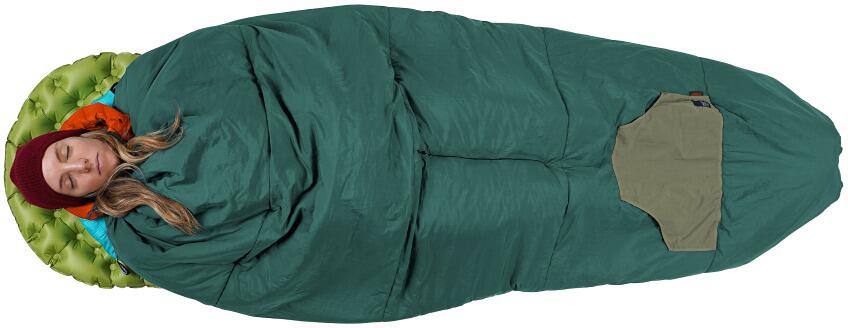 Moonblanket Compact reisepledd 205x135 cm grønn bakside
