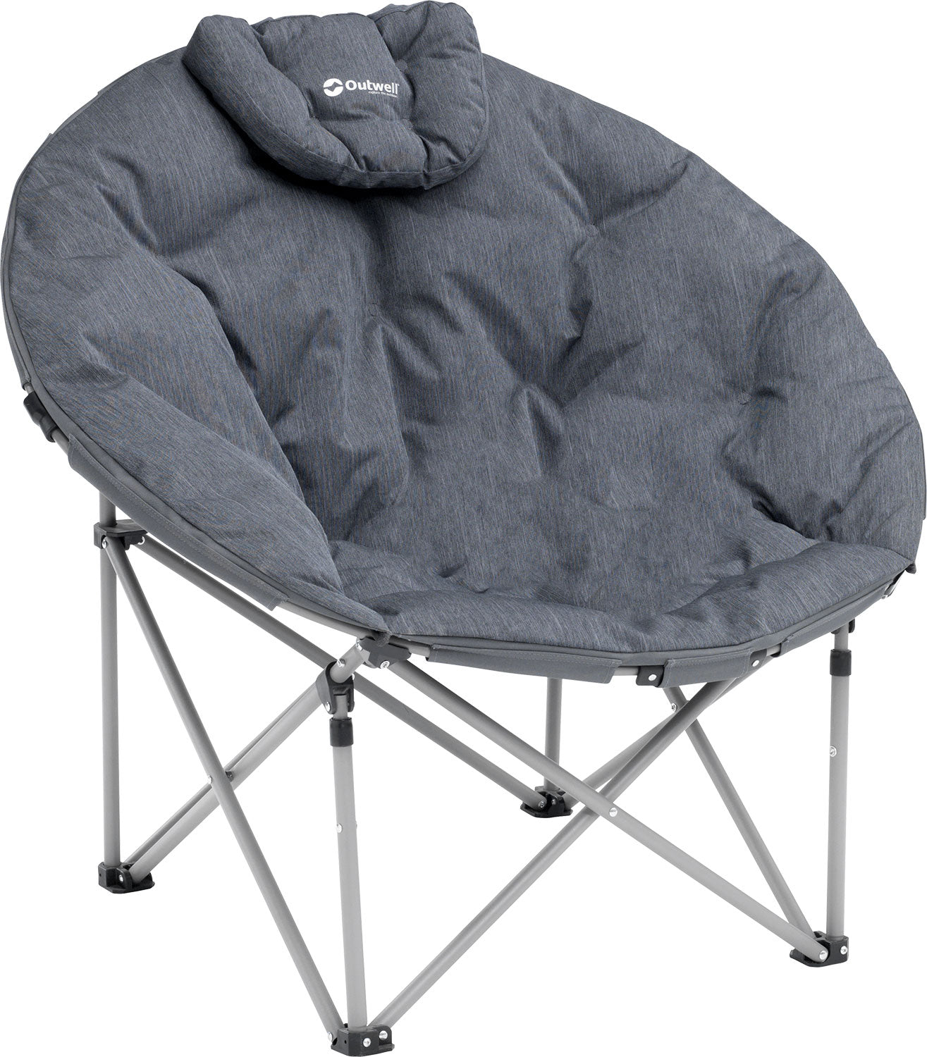 Moonchair Kentucky Lake polstret med nakkestøtte campingstol forfra