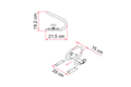 Moto Wheel Chock Rear hjulblokkeringssystem for bakhjul forfra