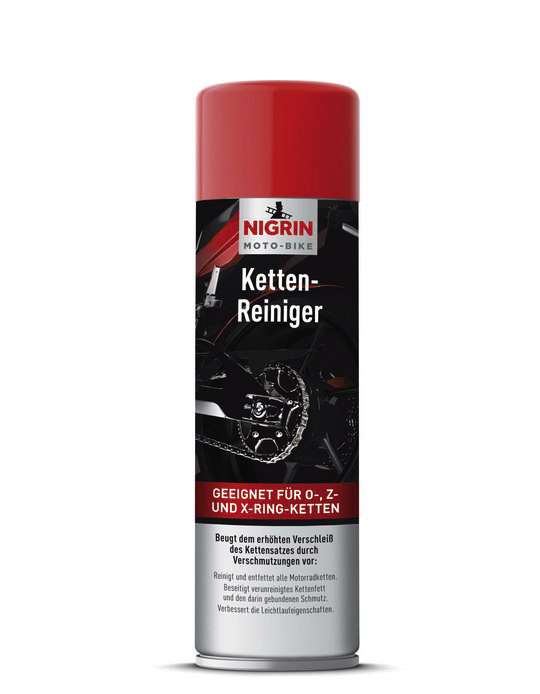 Motorsykkel kjedrengjøring spray 500 ml - Nigrin forfra