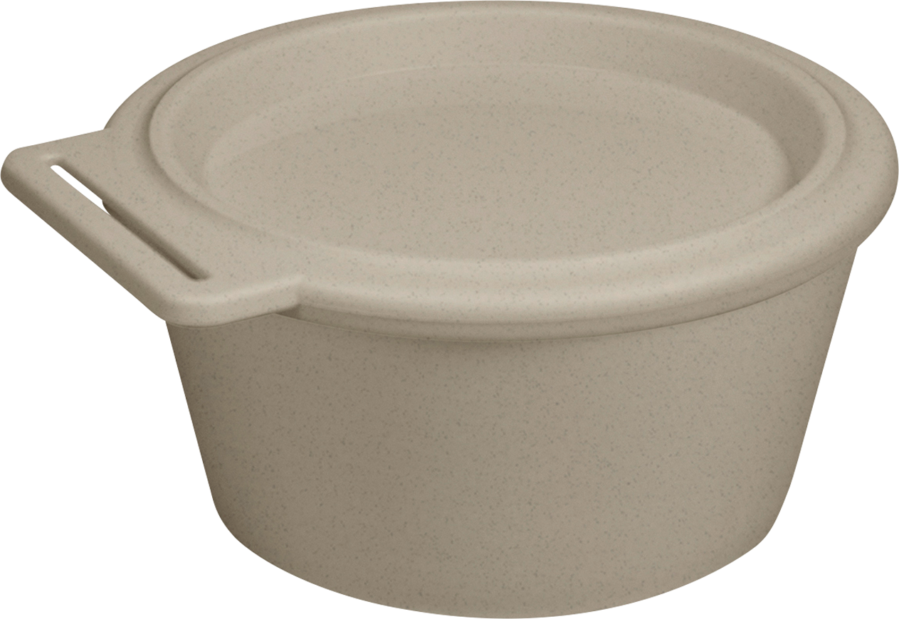 Move Box skål med lokk 250 ml nature desert sand - koziol sett forfra