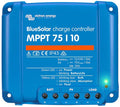 MPPT solcelleladeregulator BlueSolar 75V/10A 12V/24V forfra
