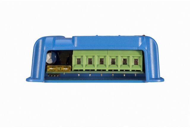 MPPT solcelleladeregulator BlueSolar 75V/10A 12V/24V bakside