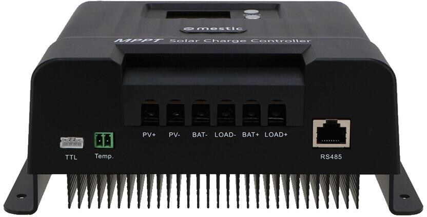 Detalj av MPPT solcelleladeregulator MSC-4030 display