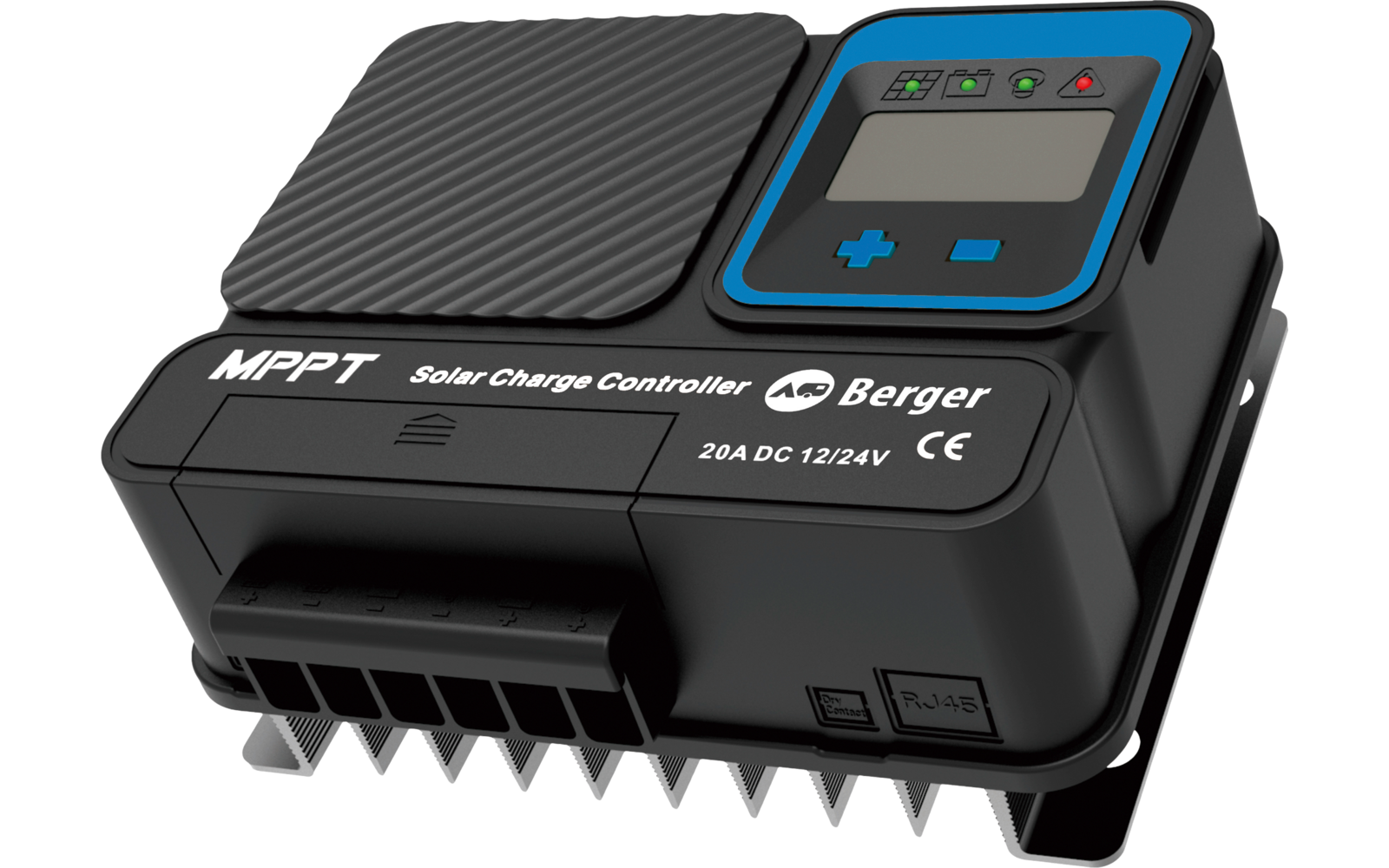 MPPT solcelleladeregulator SX PRO 20 A bakside