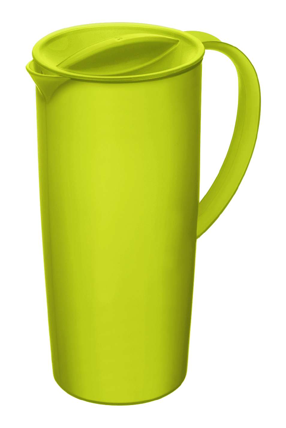 Mugge Caruba med lokk 1,2 liter i plast Rotho forfra
