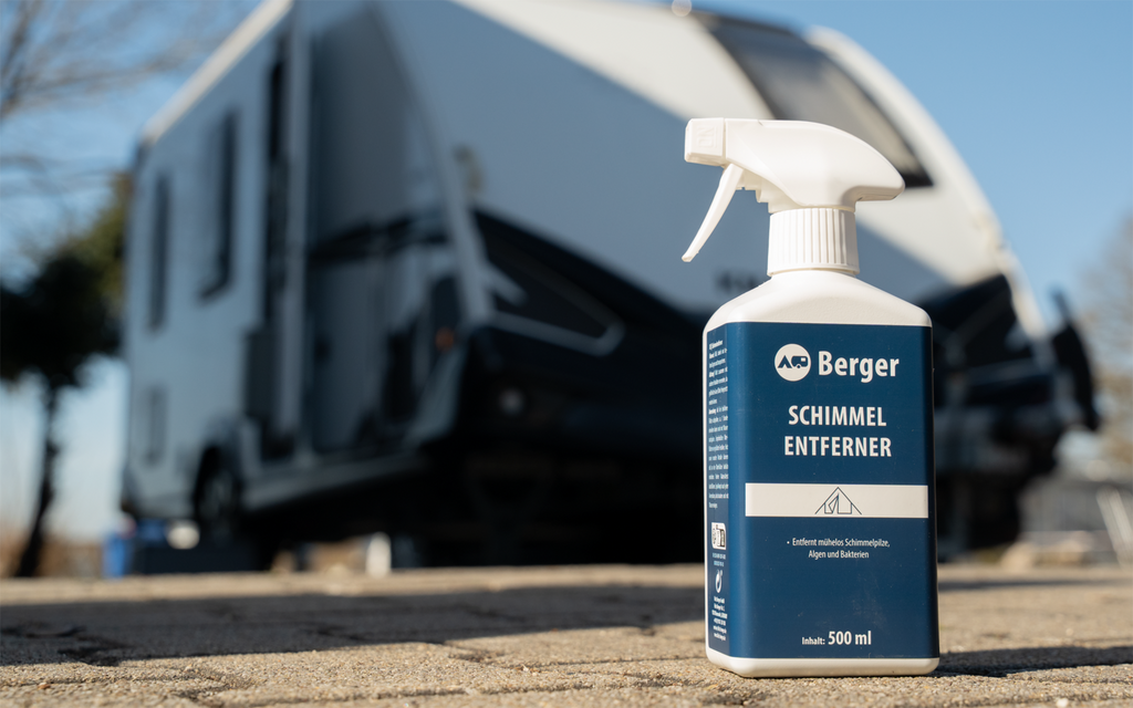 Muggfjerner spray 500 ml for telt og markise bakside