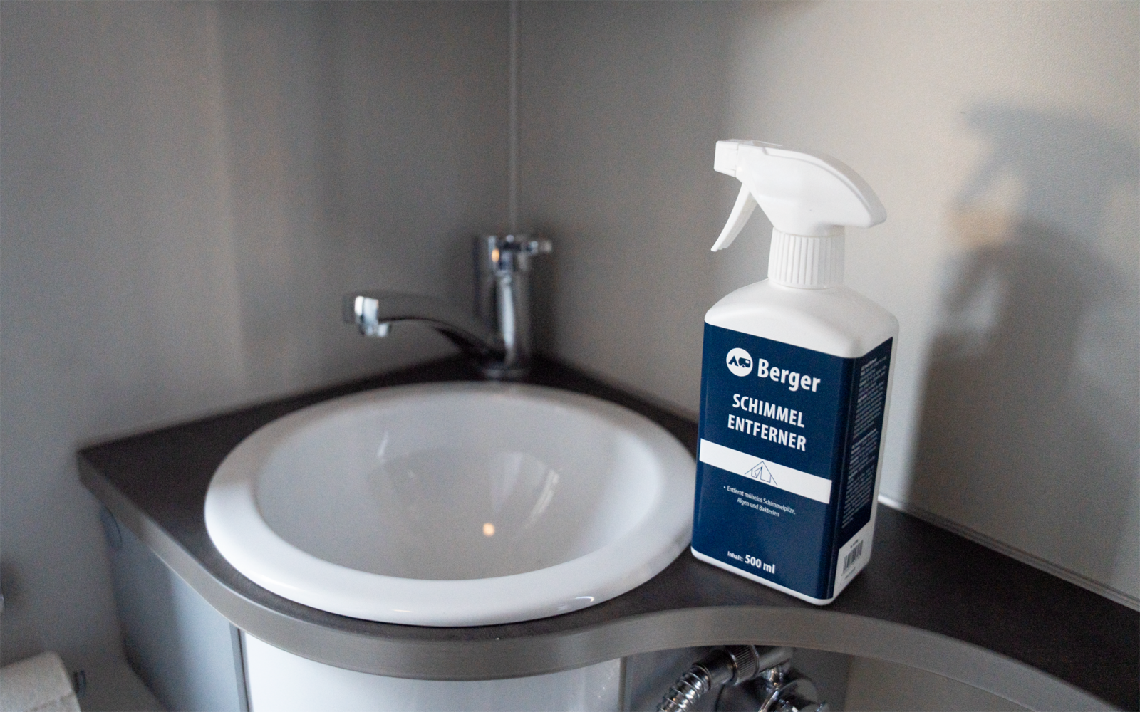 Detalj av muggfjerner spray 500 ml for telt og markise