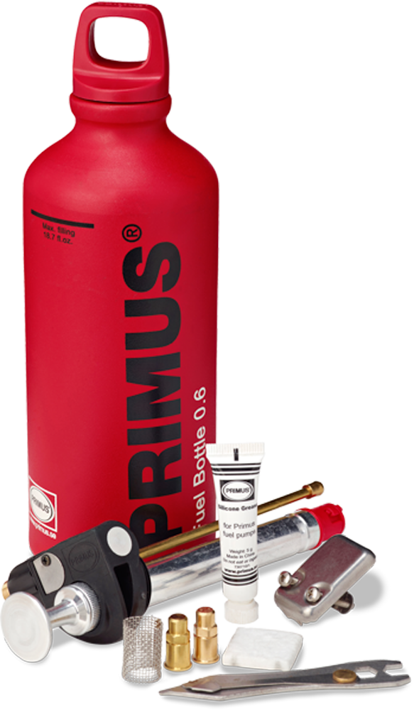 Multifuel-kit 2700 W 5-delers ombyggingssett for gasskoker - Primus sett med komponenter