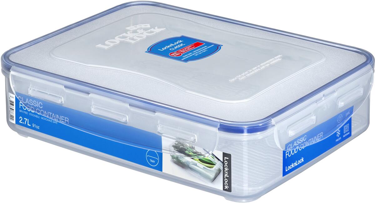 Multifunksjonsboks Classic med avrenningsrist 2700 ml - Lock&Lock forfra
