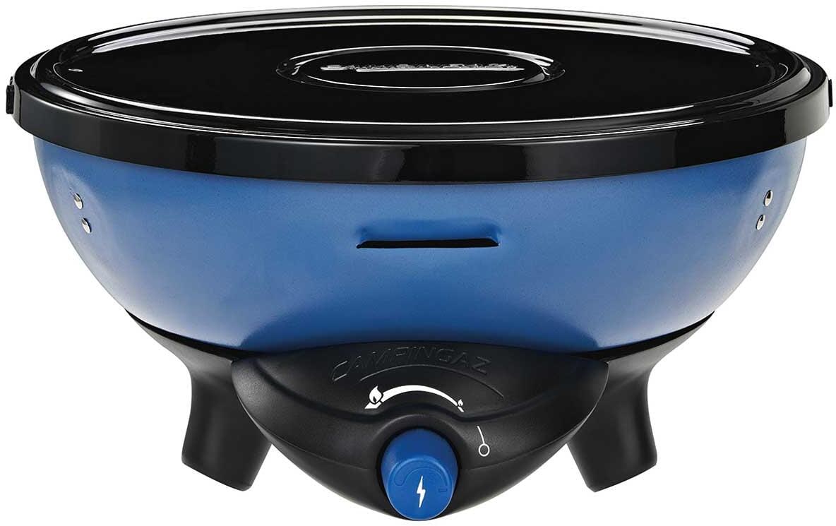 Multifunksjonsgrill Party Grill 400R bakside med bæreveske