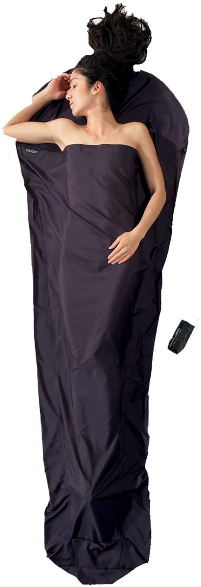 Mumieformet lakenpose MummyLiner Thermolite Silkweight bakside