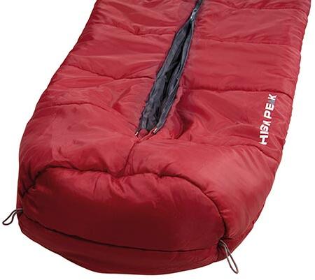 Detalj av glidelås på Mumiesovepose Century 300 230x85 cm