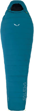 Mumiesovepose Diadem Mild 210cm, 900g, RDS dun, blå forfra