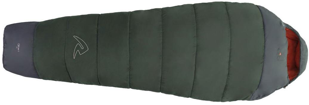Bakside av Mumiesovepose Glacier II -5°C, 220x85cm, 1380g, grønn