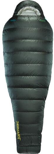 Mumiesovepose Hyperion 0°C nylon dungrønn bakside