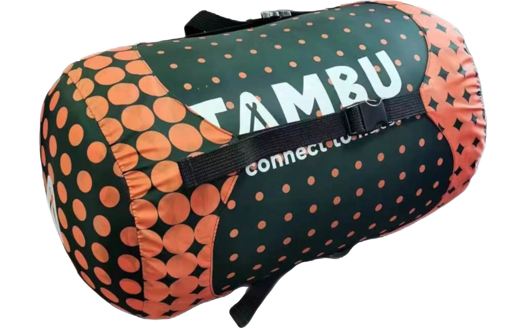 Mumiesovepose Kara 1600 3-sesongs polyester 225 cm 1,6 kg - Tambu pakket i kompresjonspose