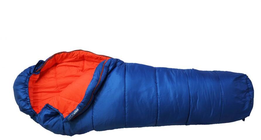 Bakside av Mumiesovepose Nitestar Alpha Junior blå