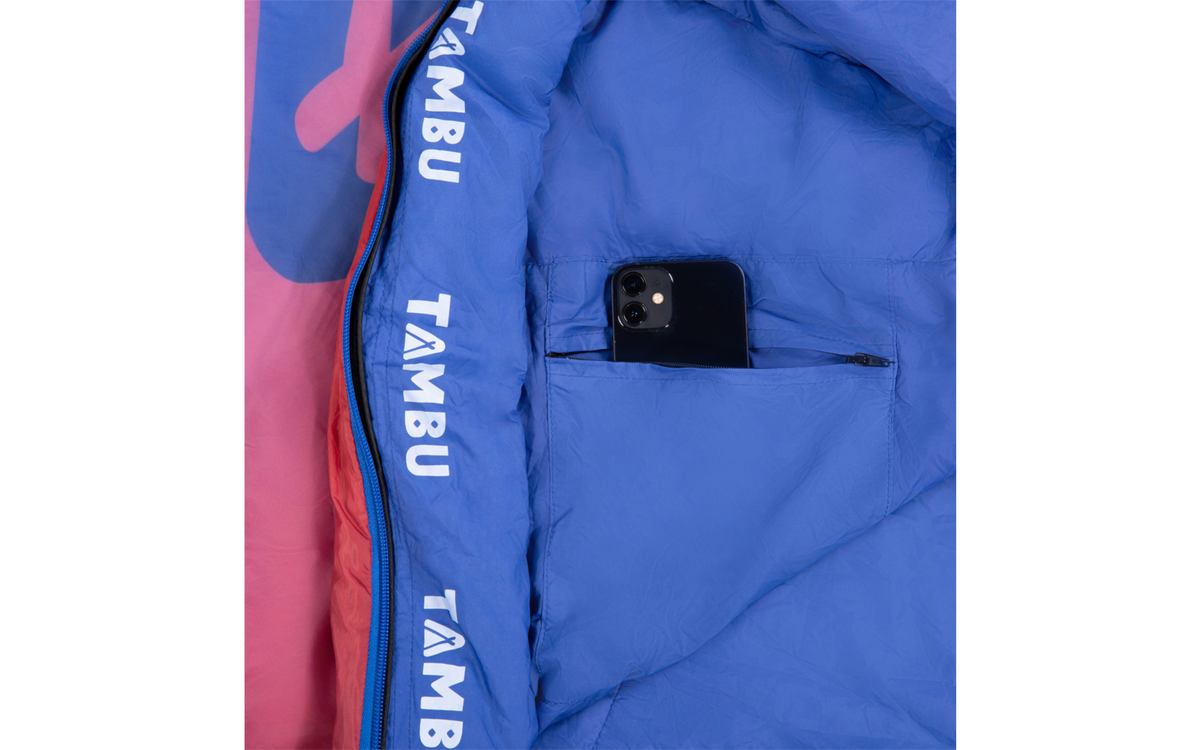 Mumiesovepose Sangu 600 sommer resirkulert polyester 205 cm - Tambu pakket i kompresjonssekk