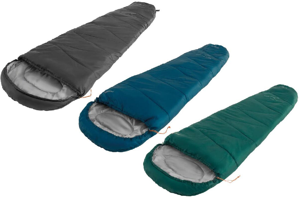 Forfra bilde av Mumiesovepose Starling 210x75 cm 915g 1-2 sesonger Easy Camp