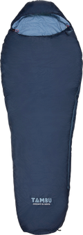 Mumiesovepose Talu 3-sesongs polyester 230 cm 1,5 kg - Tambu sett forfra i full lengde
