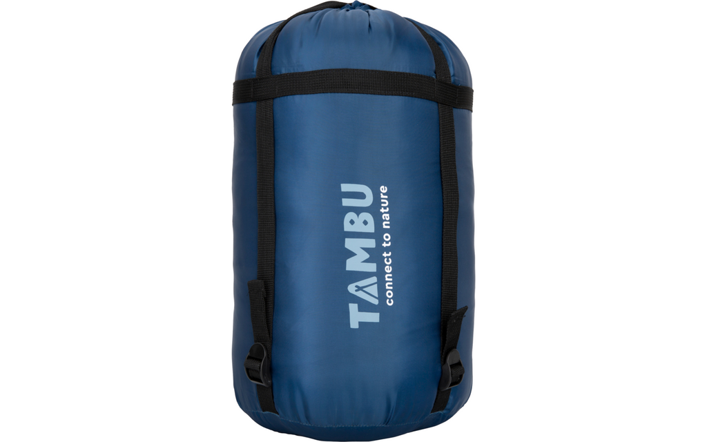 Mumiesovepose Talu 3-sesongs polyester 230 cm 1,5 kg - Tambu, fotenden sett fra siden