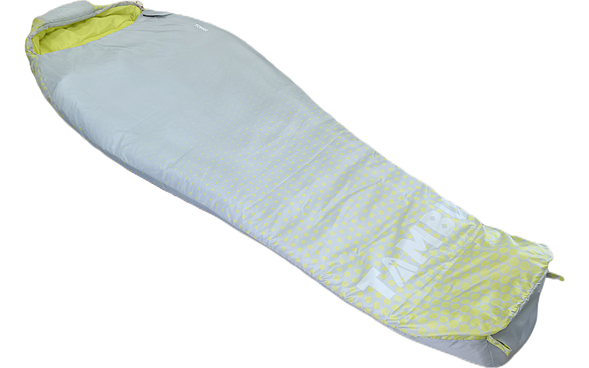 Mumiesovepose Tongi 750M sommer polyester 205x80 cm 0,75 kg - Tambu i bruk i telt