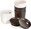 MyCup'n Lid short kopper 250 ml 4-pakning cream/cocoa forfra