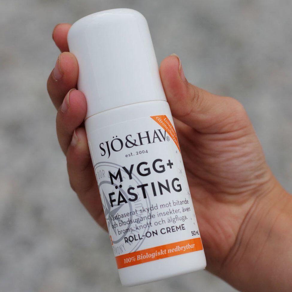 Mygg- og flåttbeskyttelse roll-on DEET-fri 50 ml SJÖ&HAV bakside